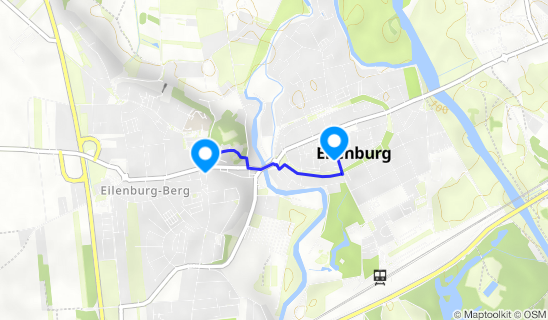 Kartenausschnitt Burgberg Eilenburg